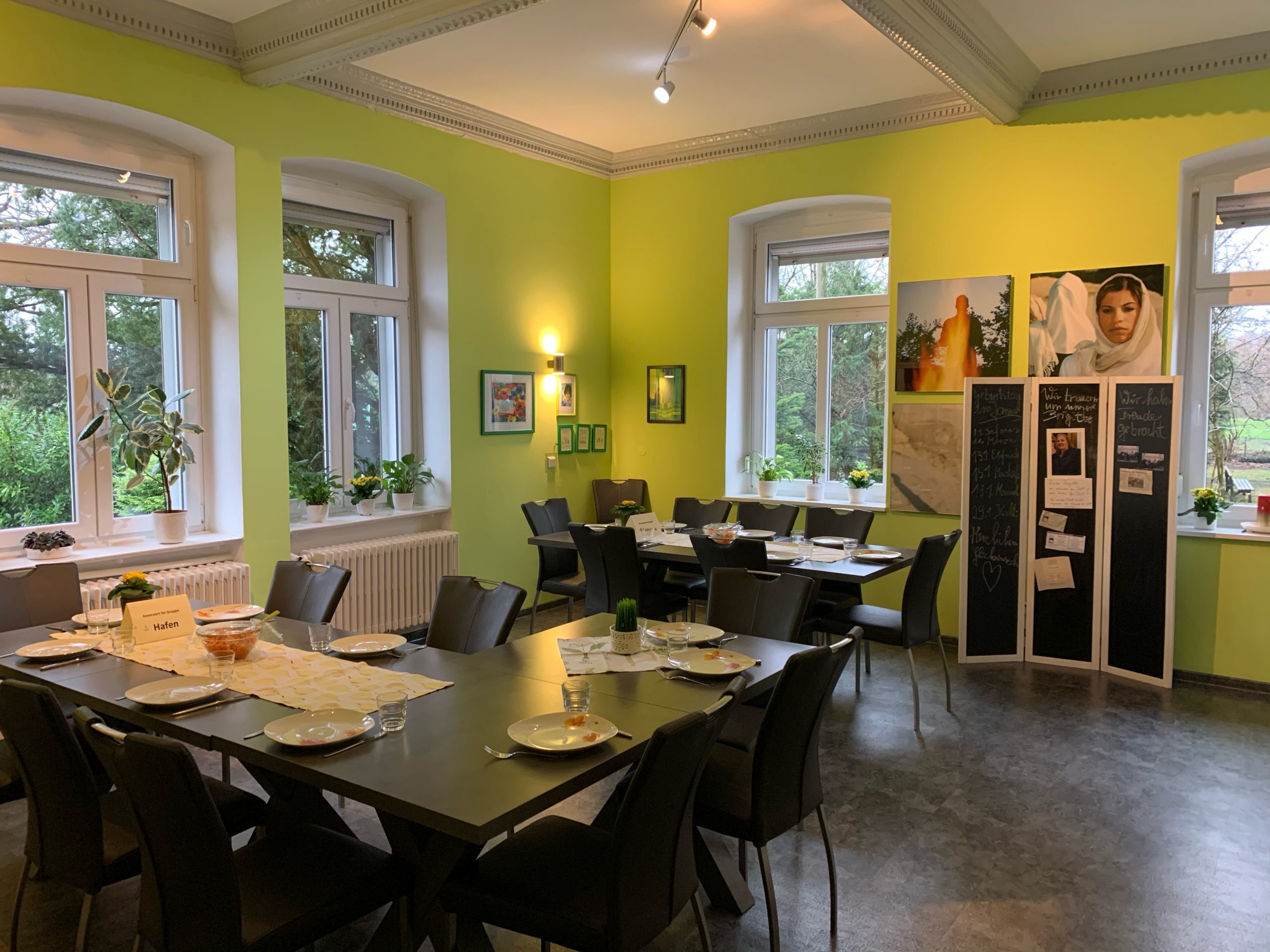 Der Essensraum der Jugendwohneinrichtung in Paderborn